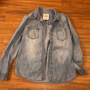 Denim button up